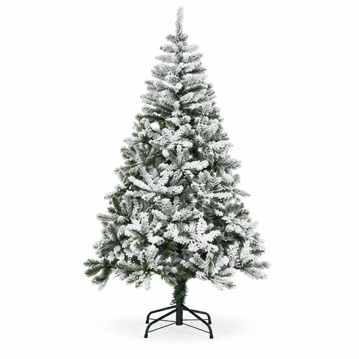 BELLEDONNE Enneigé — Sapin de Noël artificiel ignifuge 120 à 210 cm, 750 branches