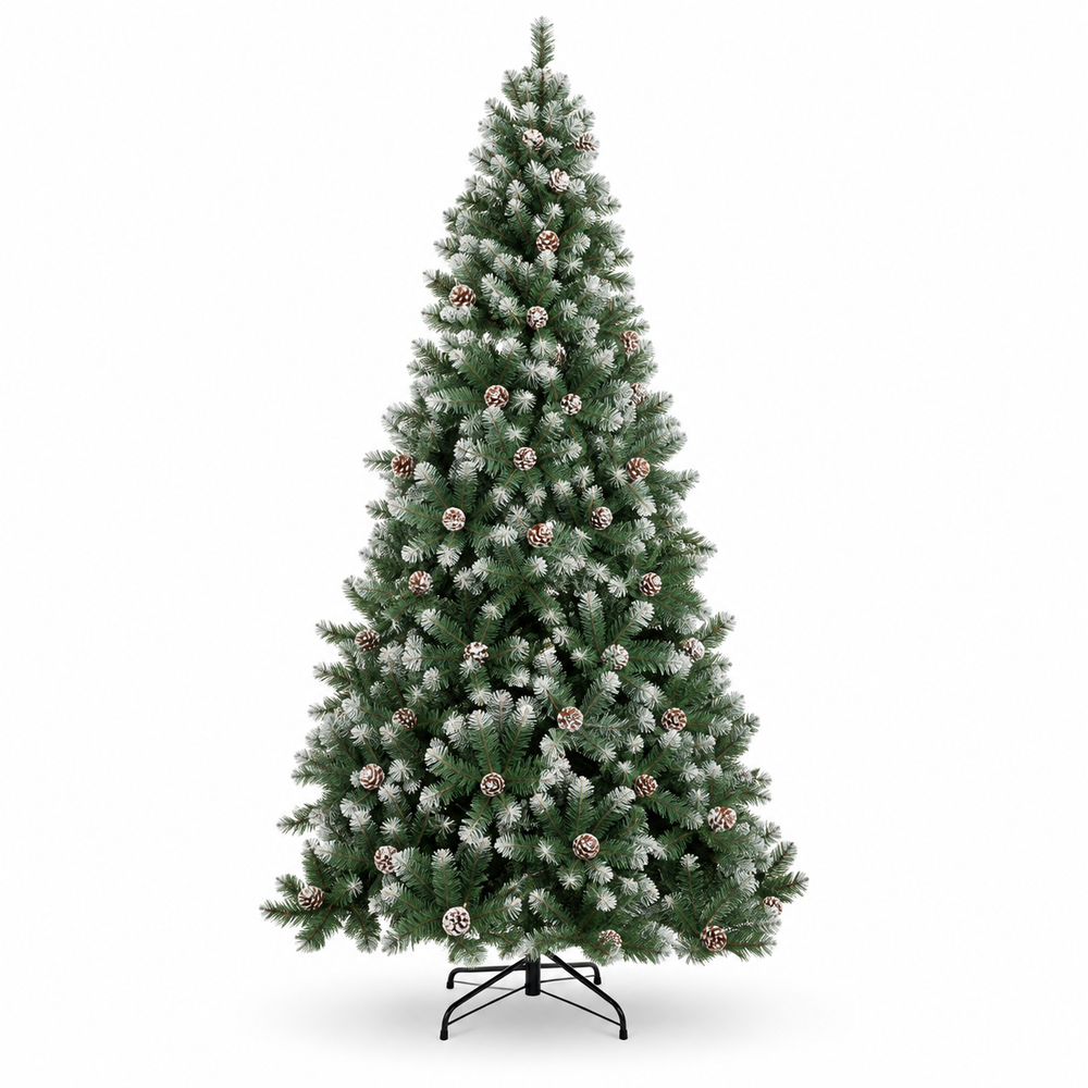 VERCORS Givré — Sapin de Noël artificiel 150 cm effet neige, branches denses