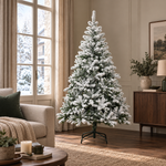BELLEDONNE Enneigé — Sapin de Noël artificiel ignifuge 120 à 210 cm, 750 branches