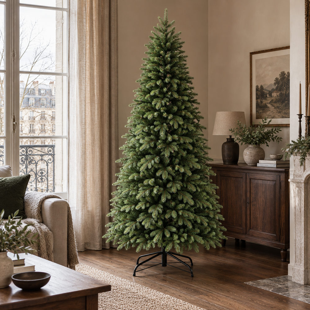 MONT-BLANC Premium — Sapin de Noël artificiel PE très dense 120 à 210 cm