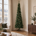 SERRE-CHEVALIER Slim — Sapin de Noël artificiel crayon 225 cm pour petits espaces