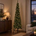 SERRE-CHEVALIER Slim — Sapin de Noël artificiel crayon 225 cm pour petits espaces