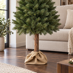 VAL D'ISÈRE Épicéa — Sapin de Noël artificiel 180 cm sur tronc, aspect naturel