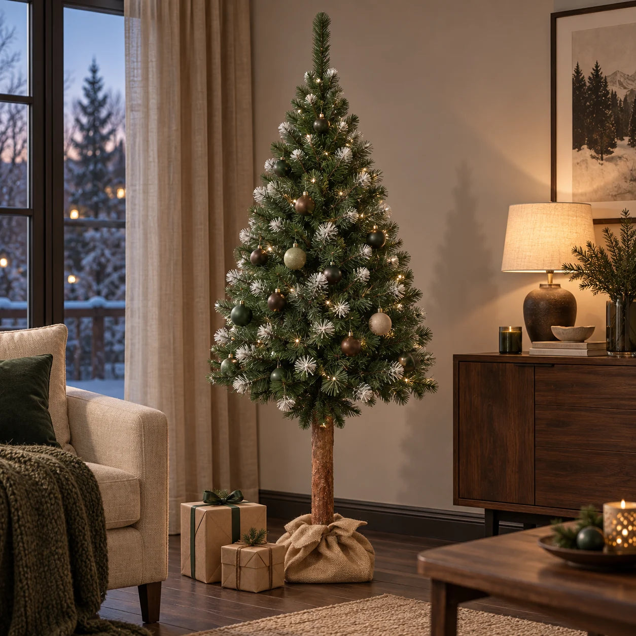Courchevel en situation dans un salon décoré